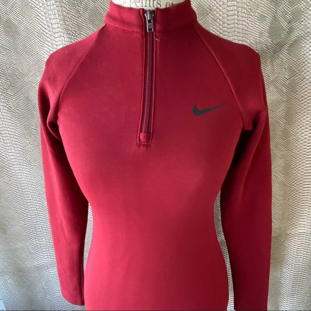 Nike red collared long sleeve tennis dress 4 FOR 50